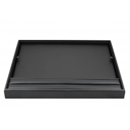 C-SERIES Black Premium Soft Padded Leatherette Service Tray With ...