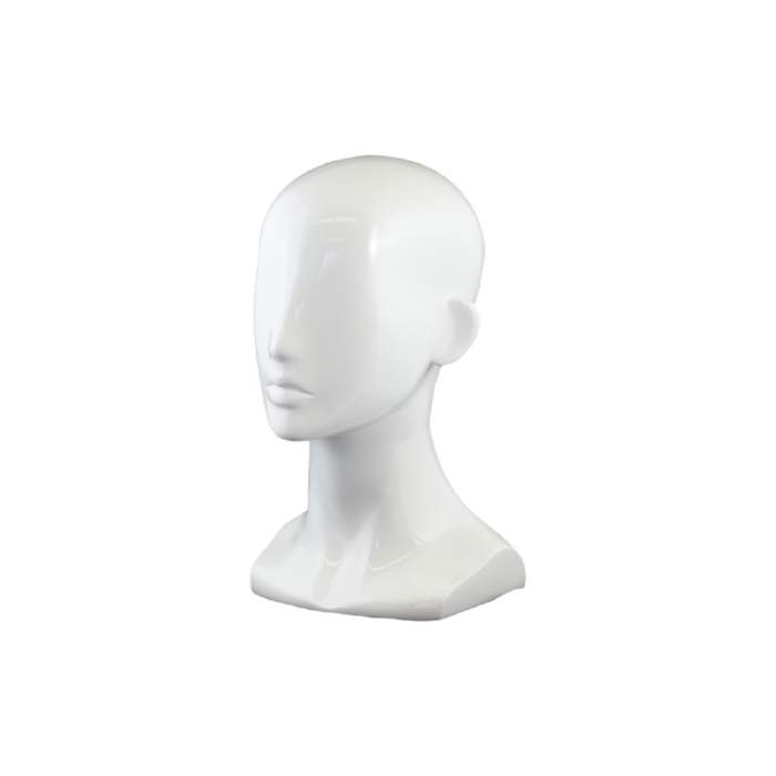 Premium Nova Female Head Display in White Gloss. Height 340mm – Blingin ...